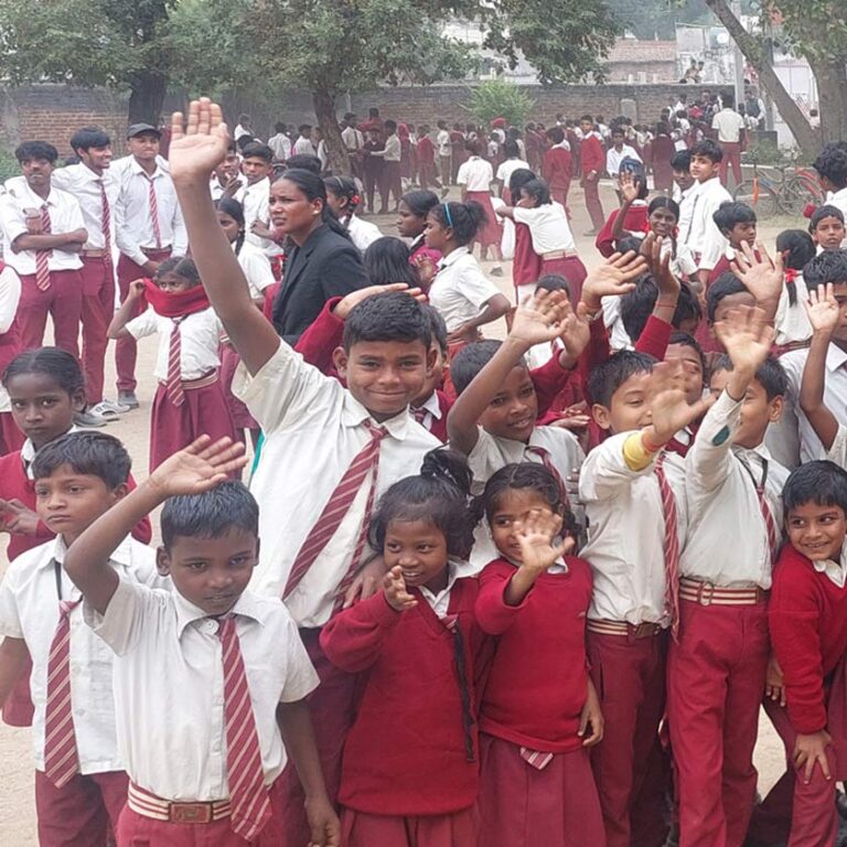 Photo of Students Waving